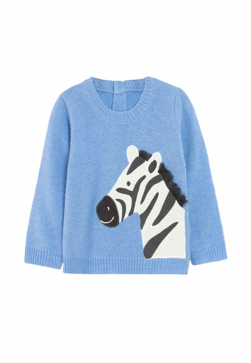 JoJo Maman Bébé ZEBRA - REGULAR FIT - Pulóver - blue