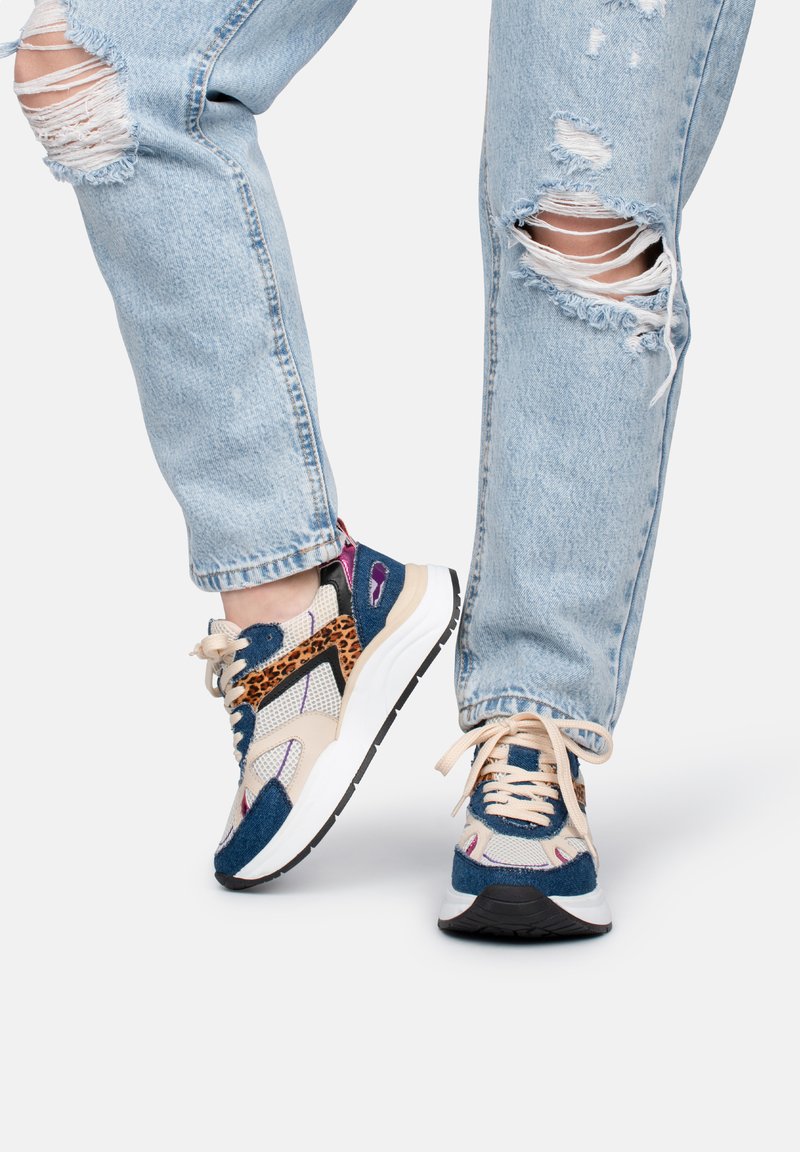 PS POELMAN CHARU - Sneaker low - blue with combination