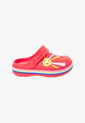 Clogs - red rainbow badge