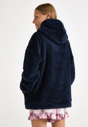 Lindex WITH FRONT POCKET - Fleecová mikina - dark navy