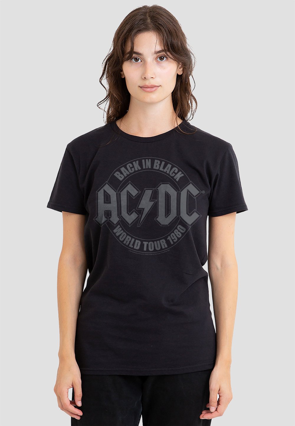 AC/DC Back In Black T Shirt (Black) - Large
