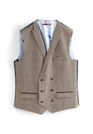 Next CHECK - Waistcoat - taupe