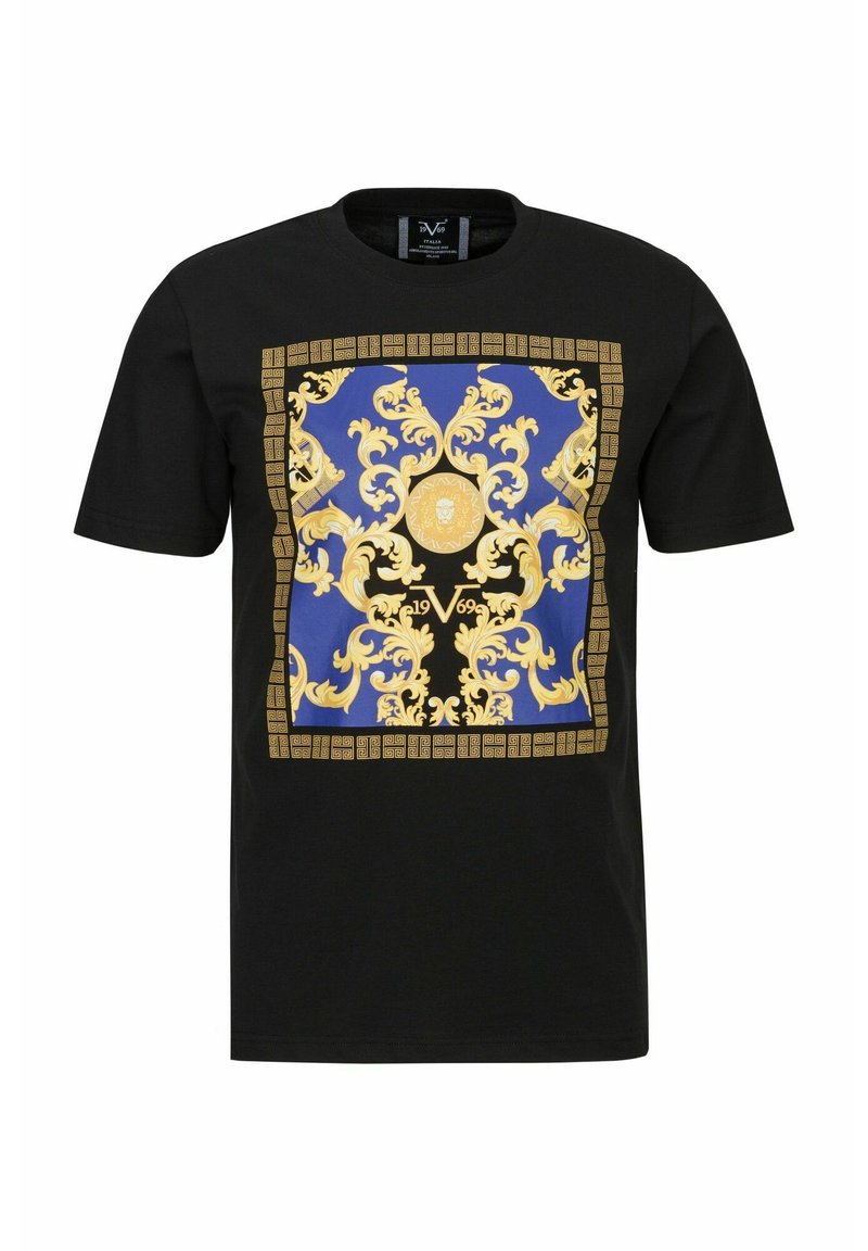 19V69 Italia - RAFAEL GOLDEN - Print T-shirt - black, Enlarge