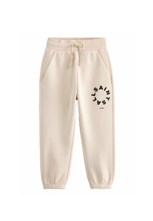REGULAR FIT - TIERRA CUFFED LOGO JOGGERS - Pantalones deportivos - neutral