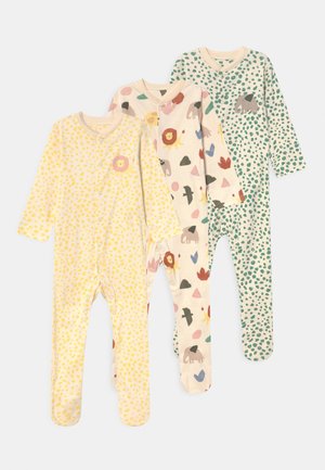 BABY SAFARI 3 PACK UNISEX - Dupačky na spaní - cream mix
