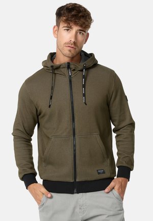 Zip-up sweatshirt - army