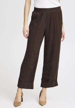 FRATEL - Pantalon classique - black coffee melange