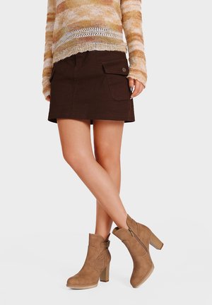 Stivaletti texani / biker - cuoio