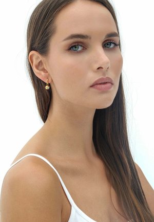 ROUND BRILLIANT - Earrings - gold-coloured