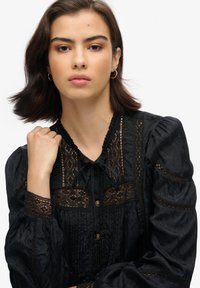 Superdry & Co LONG-SLEEVED - Bluse - black