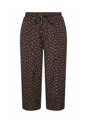 Yours Clothing, PLUS SIZE WIDE LEG TROUSERS - Pantalones - brown