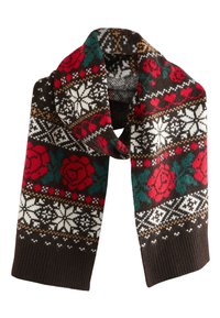 Next Sciarpa - chocolate brown fairisle