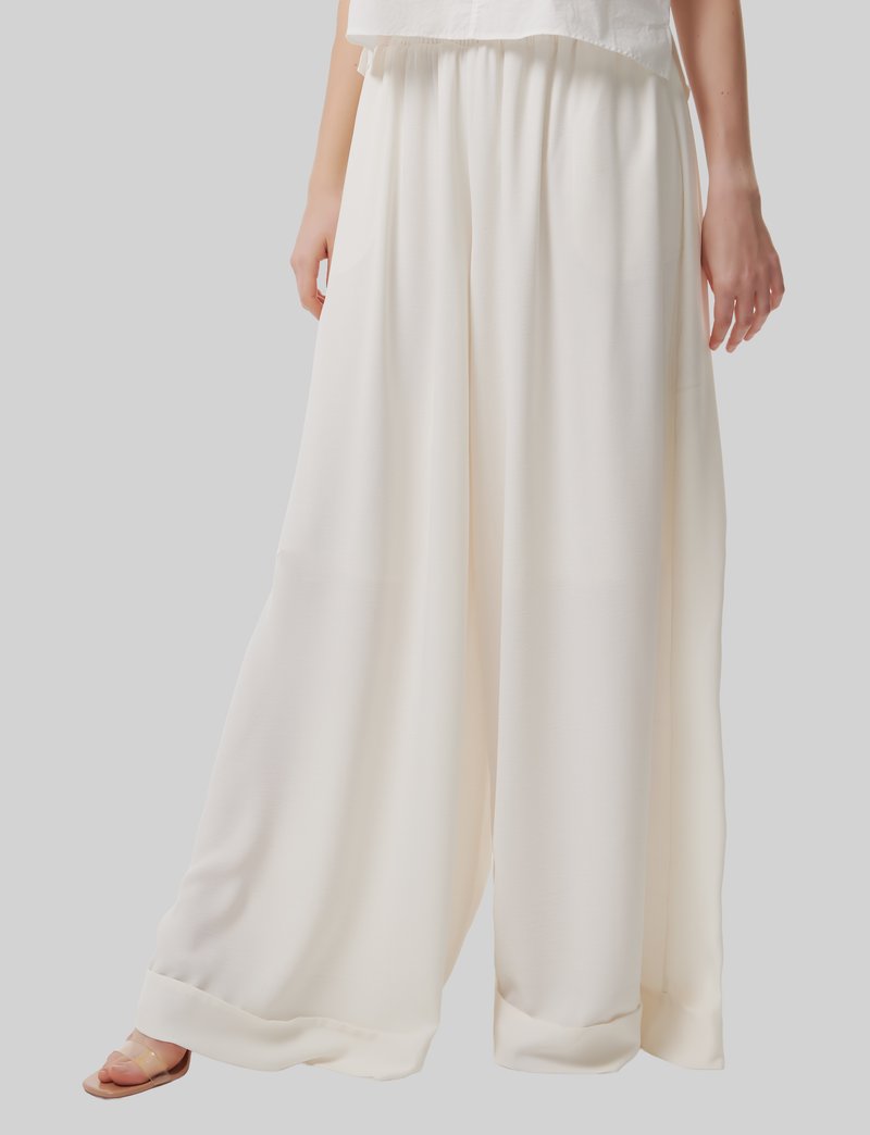 Leem WIDE  - Broek - white