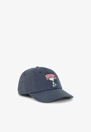 TOM TAILOR DENIM, TOM TAILOR DENIM ACCESSOIRE CAP MIT SNOOPY-STICKEREI - Cappellino - black twill yarn dye