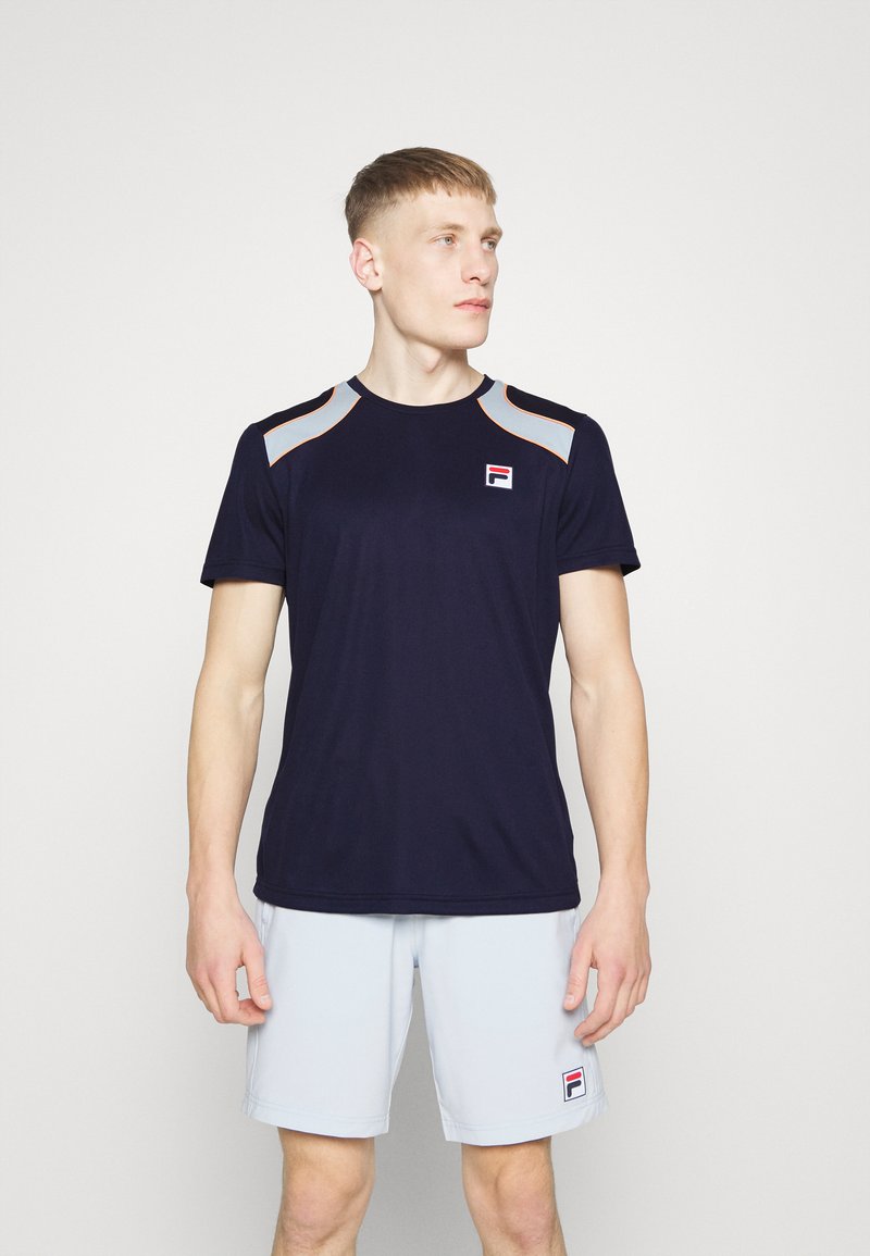 Fila FILOU Sports Tshirt navy/dark blue Zalando.de
