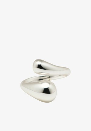 Massimo Dutti, DOUBLE TEARDROP RING - Anello - silver-coloured