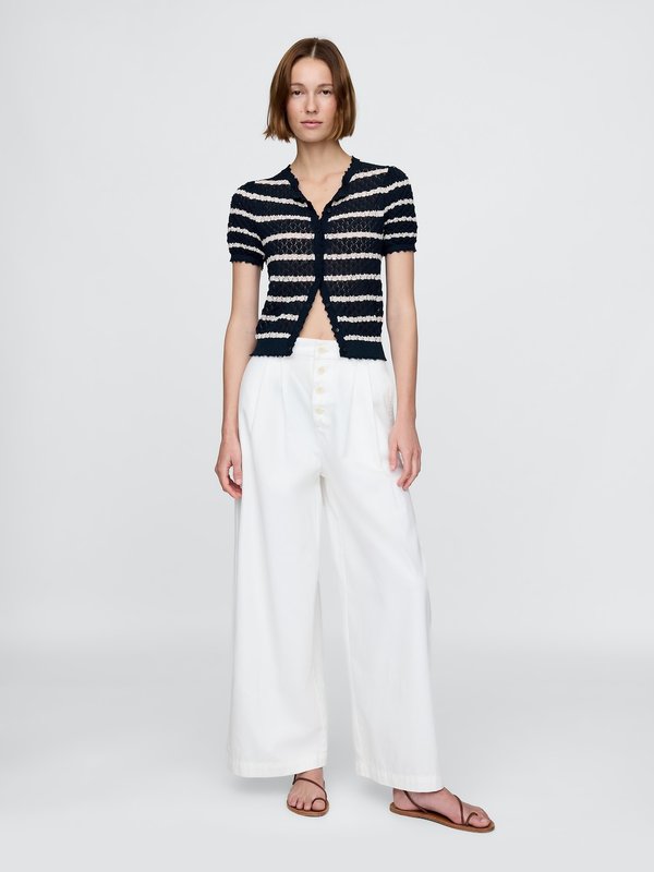 GAP X DOEN STRIPE BUTTON THROUGH - Cardigan3