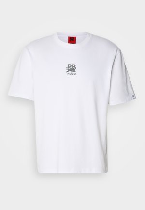 HUGO HUGO X RACING BULLS DECKIES - T-shirt con stampa - white