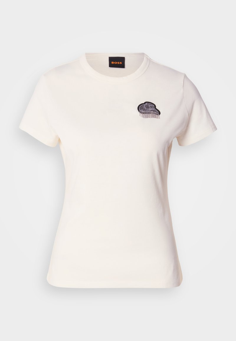 Boss T-shirt print wit Boss T-shirt print wit