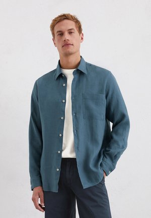 KENT COLLAR, LONG SLEEVES, ONE RECTANGULAR CHEST POCKET, STYLE - Shirt - storm