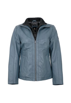 Lederjacke - hellblau