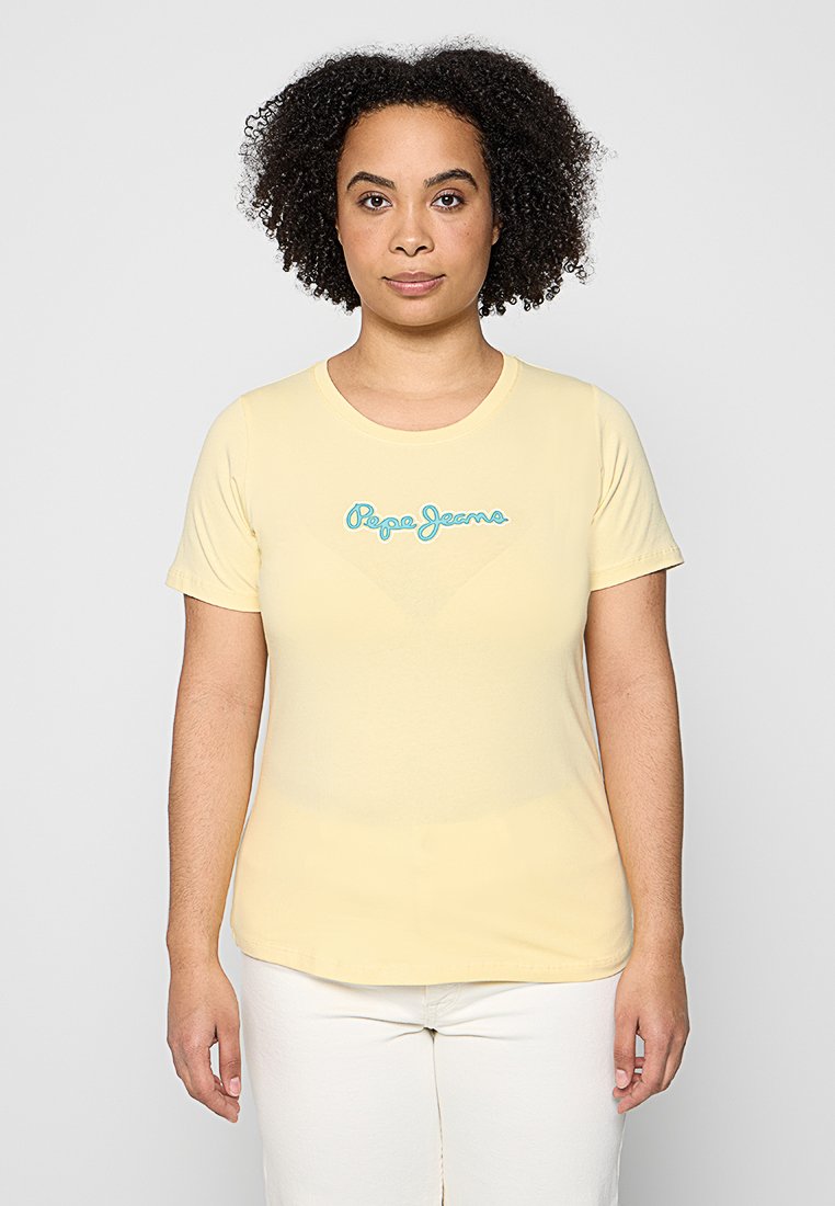Pepe Jeans T-shirt print geel