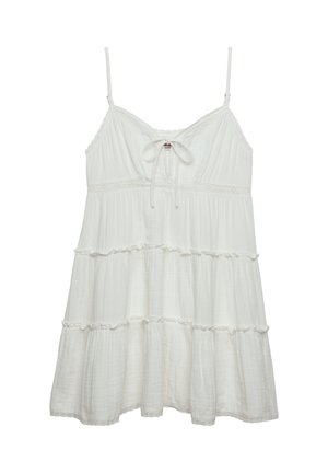 Superdry & Co, SUPERDRY CHEESECLOTH TIERED MINI DRESS.. - Vestido informal - off white