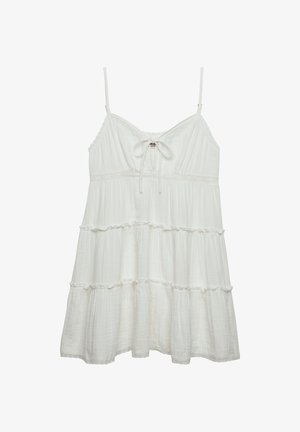 Superdry & Co, SUPERDRY CHEESECLOTH TIERED MINI DRESS.. - Vestido informal - off white