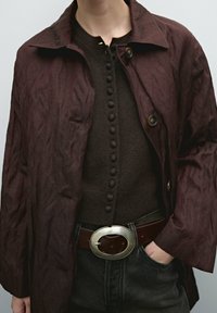 Massimo Dutti Læderjakker - bordeaux