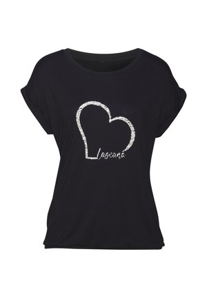 LASCANA KURZARM - T-shirt con stampa - schwarz