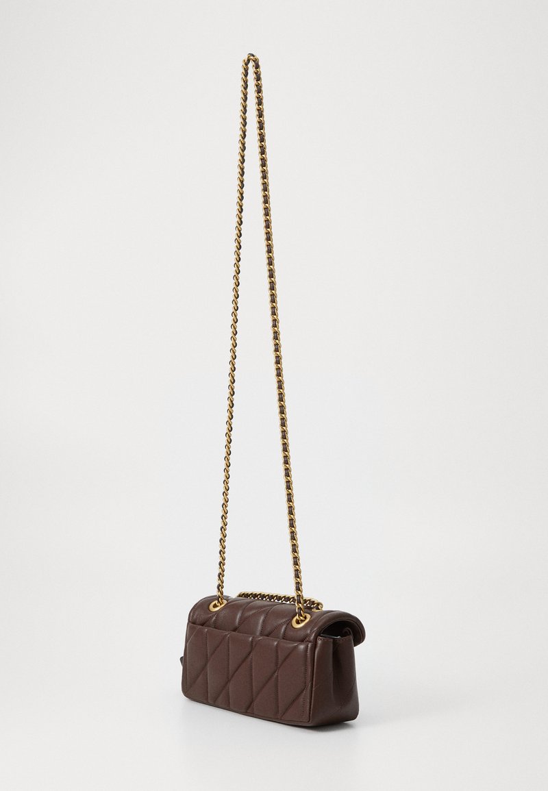 COACH QUILTED TABBY SHOULDER WITH CHAIN - Handbag - brown/dark 