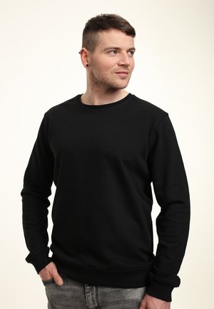 REGULAR FIT CREWNECK - Mikina - black