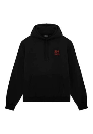 TATSU - Hoodie - black   orange