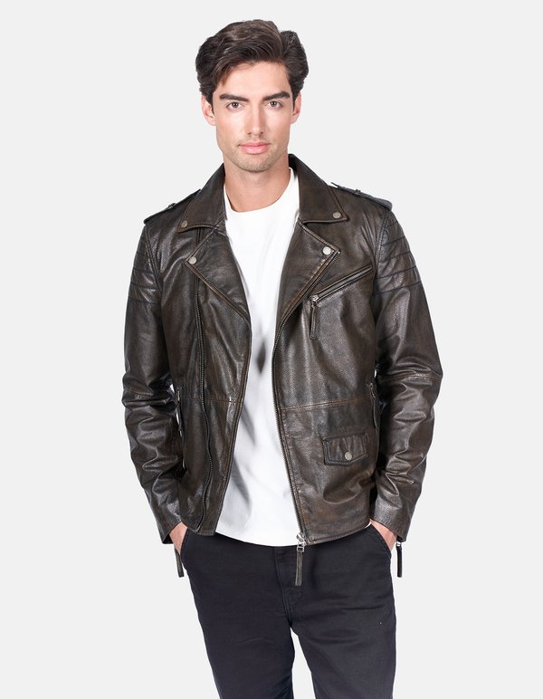 RUST-FN - Lederjacke - used rust