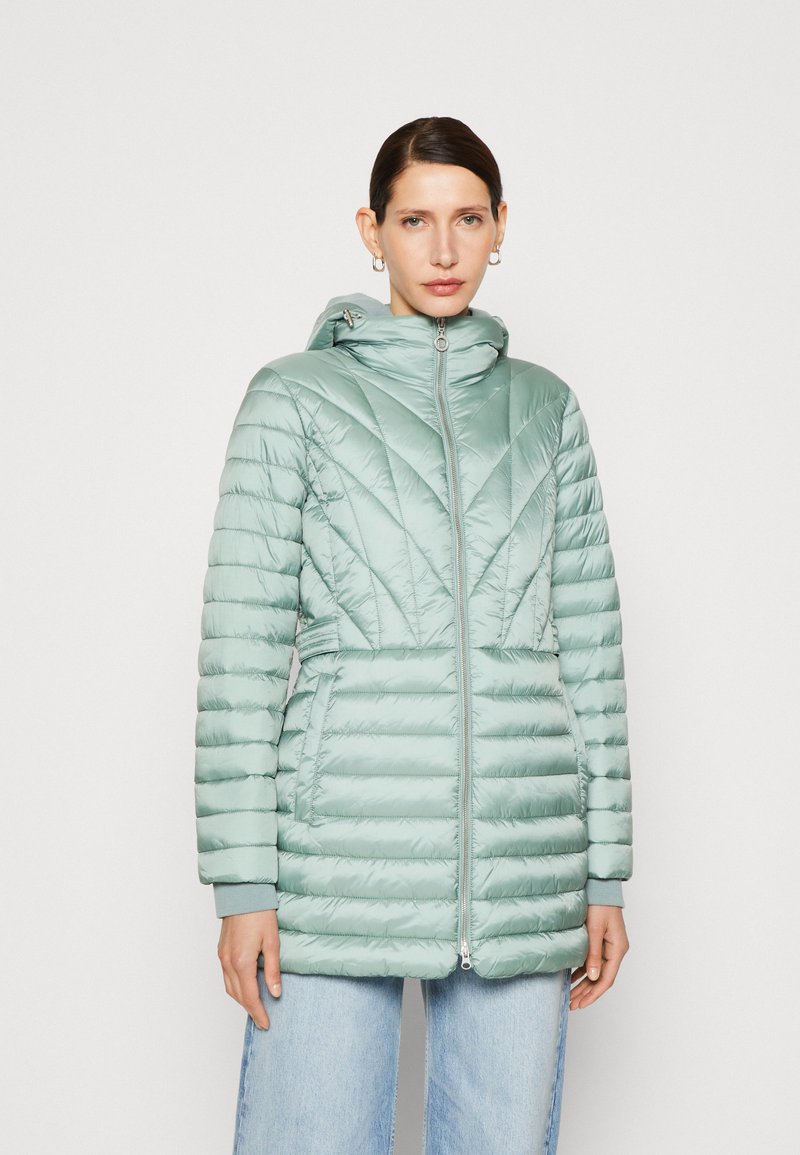 Esprit Collection QUILT MIX Wintermantel dusty green/mint Zalando.de
