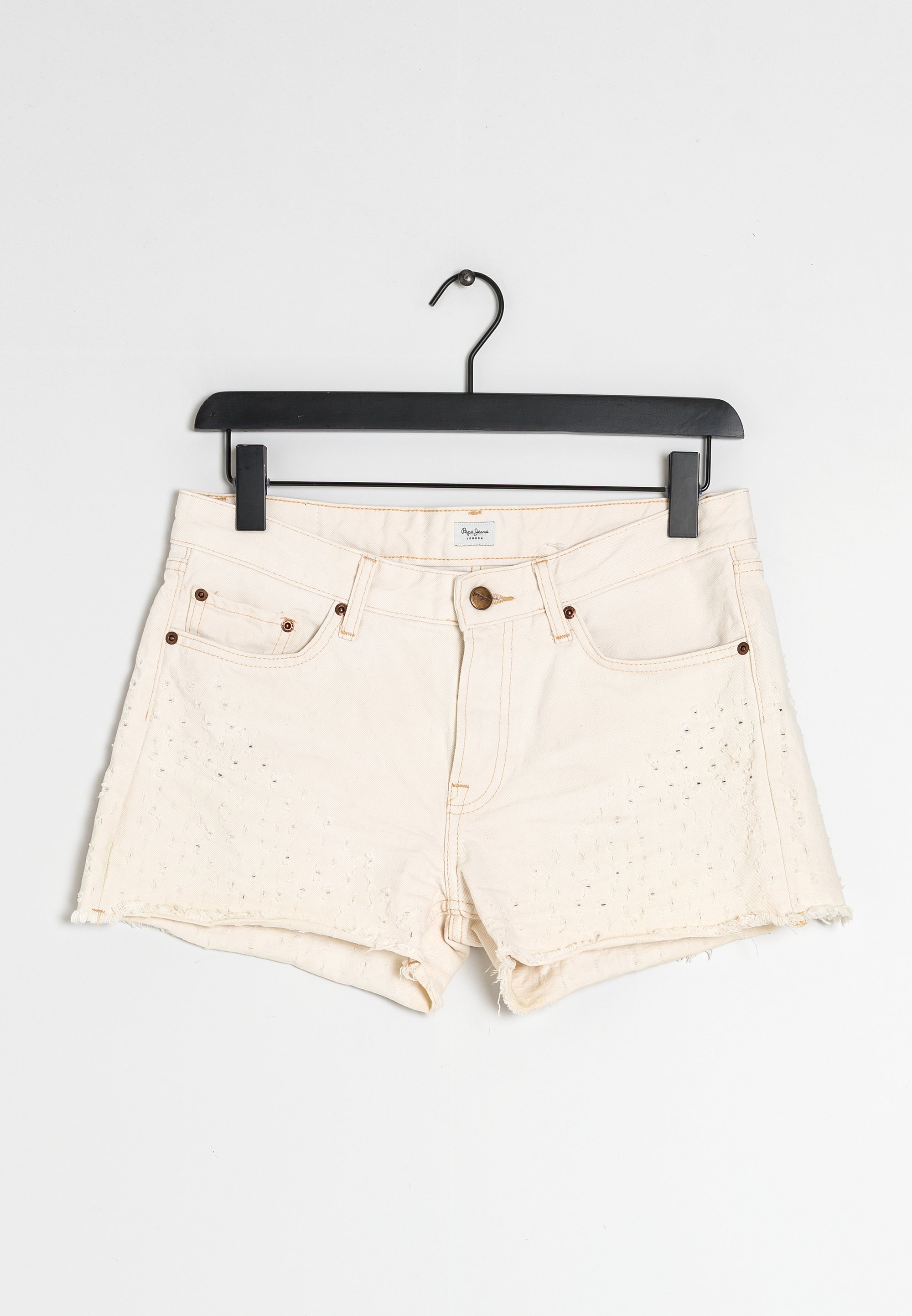 Pepe Jeans Jeans Shorts beige (Pre-owned) Zalando