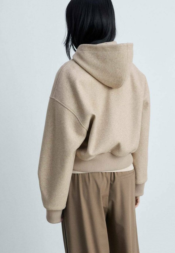Zip-up sweatshirt - sand2