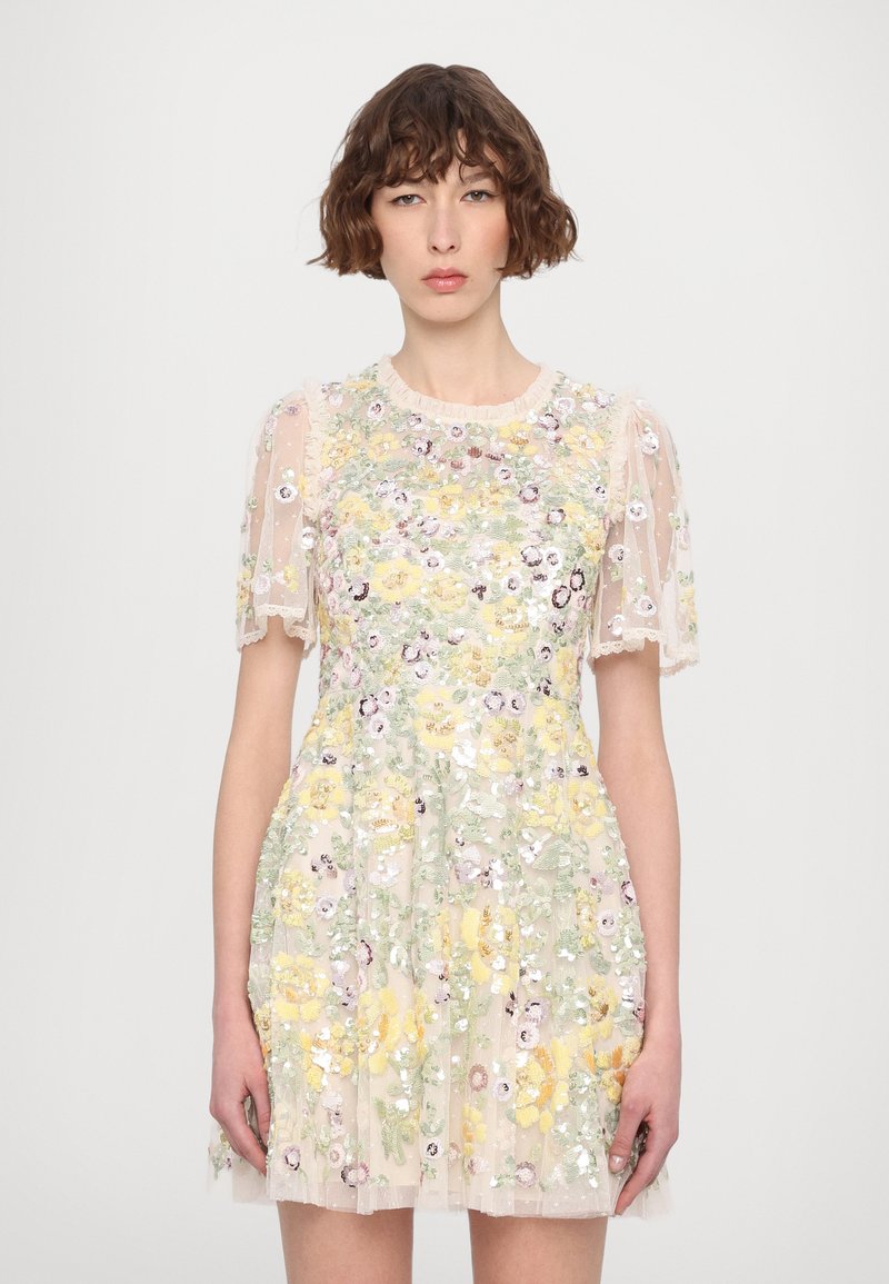 Needle & Thread ELINA ROSE SHORT SLEEVE MINI DRESS - Apģērbs svinīgiem gadījumiem - cream