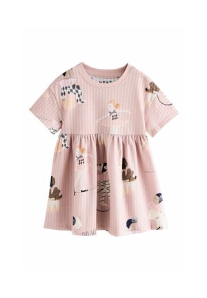 Next REGULAR FIT SHORT SLEEVE - Trikotāžas kleita - pink
