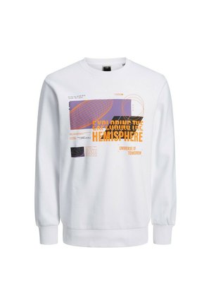 Jack & Jones MAXI STAMPA - Felpa - bianco