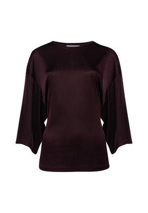 Leem, FITTED METALLIC TOP - Camiseta de manga larga - brown