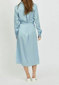 VILA Skjortklänning - mottled light blue