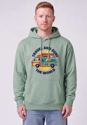 watapparel, TRAVEL AND SURF UNISEX - Kapuzenpullover - aloe