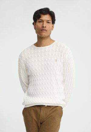 Polo Club GO CABLE U VO - Pullover - ecru