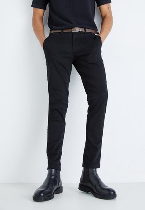 JPSTMARCO JJDAVE WITH BELT - Chinos - black