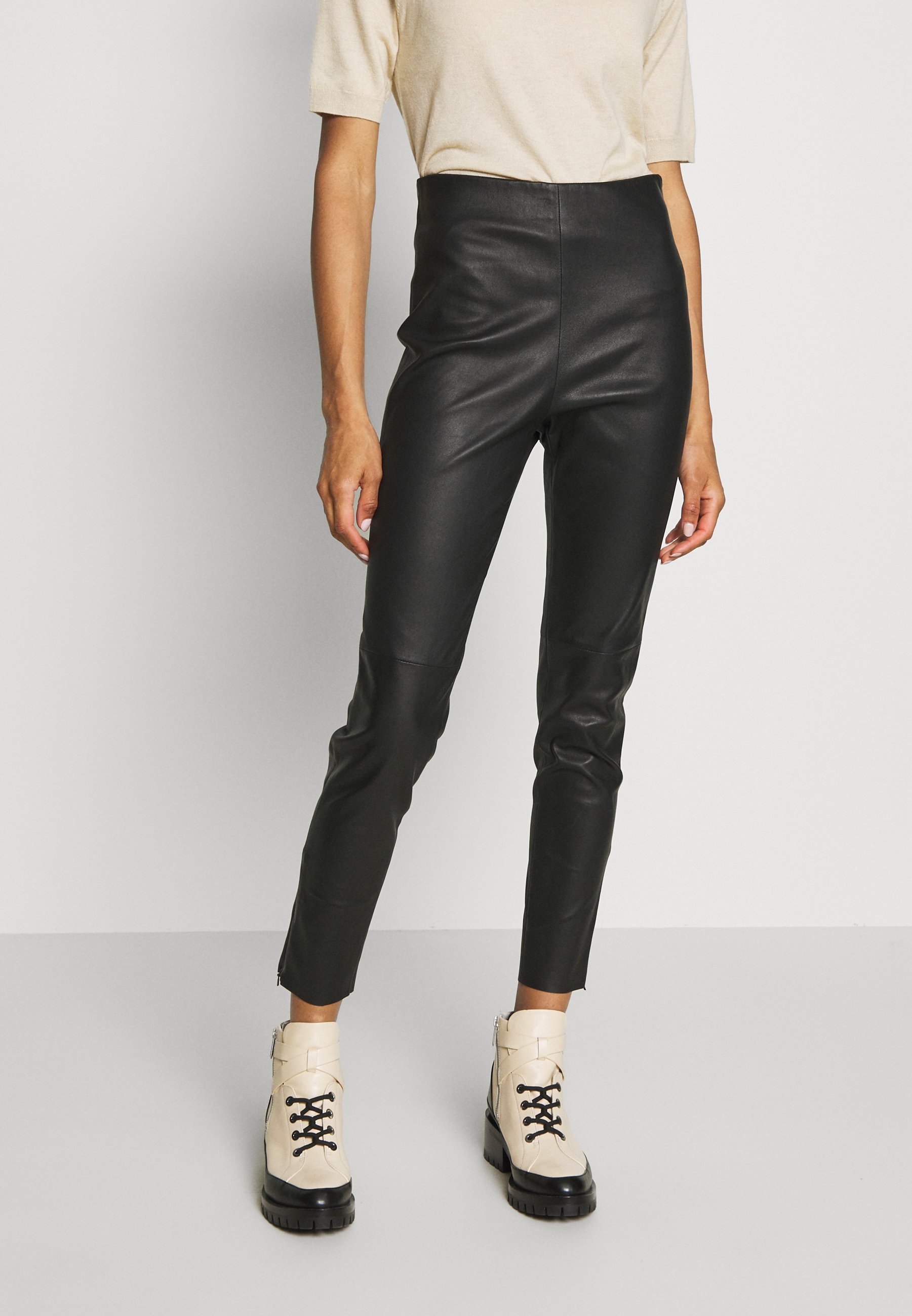 max mara leather trousers