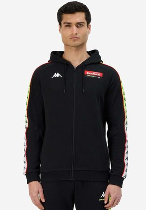 Felpa con zip - black