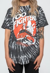 Paradiso Clothing FOO FIGHTERS SPEEDING BUS DYE WASH - Print T-shirt - black