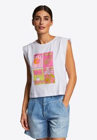 Rich & Royal MIT PLATZIERTEM PRINT - Top - white