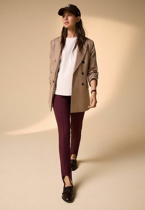 Next, TALL FIT - PONTE STIRRUP LEGGINGS - Legíny – nohavice - burgundy red